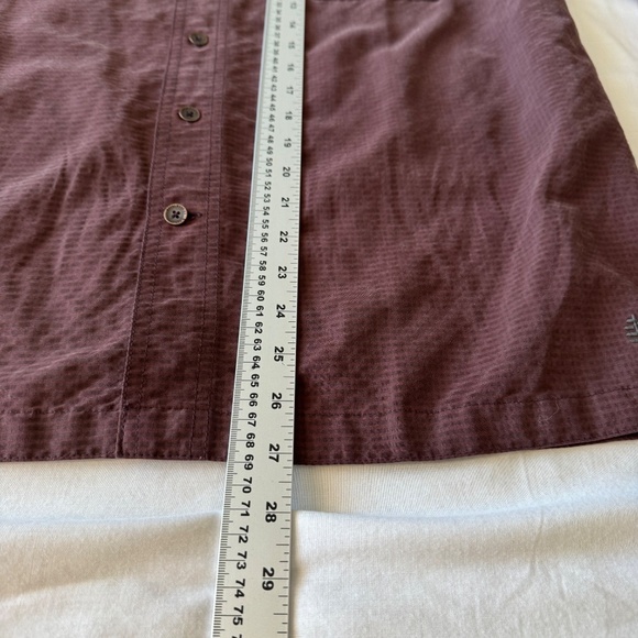 Royal Robbins Men's Medium Modal Button Up Shirt Relaxed Fit Burgundy-Plum - Picture 13 of 15
